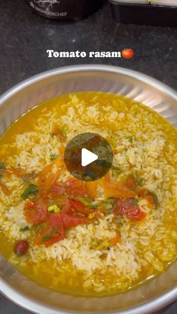 Bharti - Working Mom💫👩‍👦 on Instagram: "Tomato rasam recipe🍅😃  Ingredients   Tomato - 3 big sized Jeera - 1 tsp Pepper - 1 tbsp Green chilli - 1-2 Garlic - 5-6 pods (adjust per size) Curry leaves Mustard  Urad dhal Red chilli for seasoning  Asafoetida Salt to taste Turmeric  Tamarind - small amla sized Coriander leaves  . . . . . . . . . #nonfictionstreaming #foodie #foodblogger #foodphotography #foodstagram #reelsinstagram #reelitfeelit #trending #rasam #simplecooking #comfort #healthy #tomatorasam #thakkalirasam #easy" Easy Rasam Recipe, Tomato Rasam Recipe, Hebbars Kitchen, Tomato Rasam, Rasam Recipe, Hebbar's Kitchen, Videos Cooking, Green Chilli, Recipe Ingredients