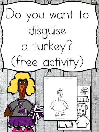 Disguise A Turkey Printable, Turkey Trouble Activities, Thanksgiving Activity For Kids, Disguise Turkey, Turkey Writing, Turkey Printable, Turkey In Disguise, Disguise A Turkey, Thanksgiving Activities Preschool