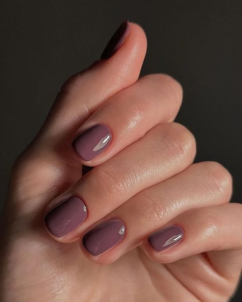 Mauve Nails, Simple Fall Nails, Cute Nails For Fall, Ombre Nail Designs, Round Nails, Nails 2023, Pastel Nails, Neutral Nails, Manicure Y Pedicure