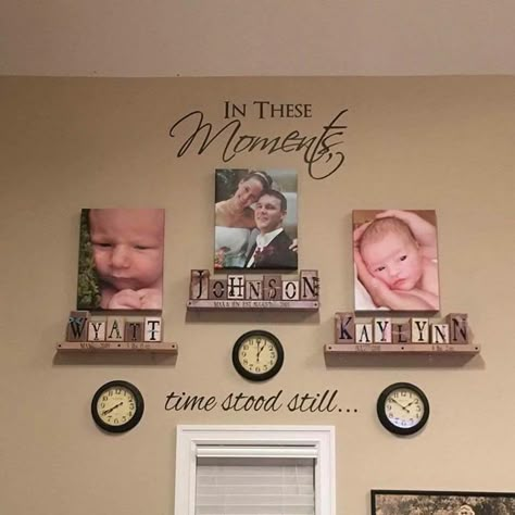 In these moments time stood still Family Home Ideas, Photowall Ideas, Shelf Arrangement, Family Wall Decor, Time Stood Still, Dekor Diy, Wall Picture, Family Wall, House Hunting