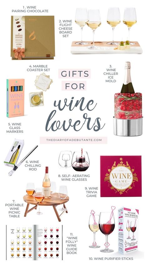 Looking for inexpensive gifts for wine lovers (or gift ideas for holiday hostesses)? Blogger Stephanie Ziajka rounds up all her top gift ideas for wine lovers (from coffee table books to wine flight cheese board sets) in today's post on Diary of a Debutante! #giftguide #giftideas #winelovers Wine Flight, Wine Picnic Table, Wine Lover Gifts, Entertaining Hacks, Wine Games, Wine Picnic, Wine Markers, Inexpensive Gifts, Cheese Gifts