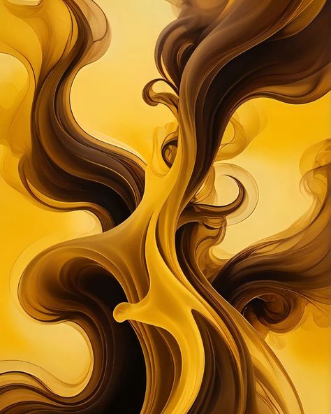 Yellow and Brown Smoke Wallpaper #yellowbrown #yellowabstract #yellowwallpaper #yellowsmoke Abstract Forms, Yellow Wallpaper, Yellow Tones, Digital Backgrounds, Yellow Aesthetic, July 17, Yellow Background, Yellow And Brown, Digital Pattern