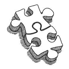 Two Things That Go Together, 3d Puzzle Piece Drawing, Puzzle Piece Drawing Ideas, Puzzle Piece Drawing, Teamwork Drawing, Puzzle Doodle, Puzzle Peice, Connection Drawing, Two Puzzle Pieces