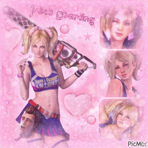 Lollipop Chainsaw Matching Pfp, Juliet And Nick Lollipop Chainsaw, Juliet Starling Gif, Lollipop Chainsaw Gif, Juliet Lollipop Chainsaw, Chainsaw Lollipop, Lollipop Aesthetic, Juliet Starling, Space Channel