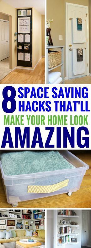 Space Saving Hacks, Best Hacks, Hacks And Tips, Saving Hacks, Small Space Organization, Small Space Kitchen, Home Organization Hacks, Storage Hacks, Organization Tips