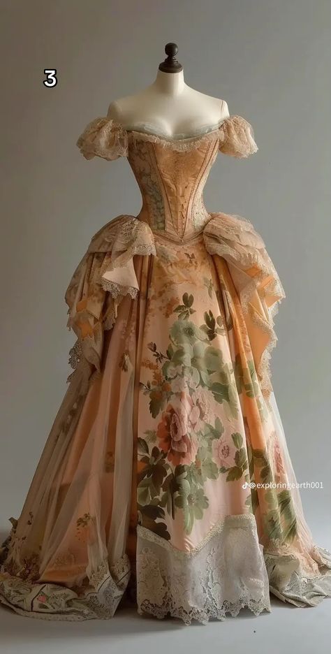 Y/n Dress, 18th Century Royal Dress, Victorian Dress Sleeves, Formal 50s Dress, Mid 19th Century Fashion, Mona May Costumes, Historical Outfits Inspiration, Ball Dresses Vintage, Victorian Inspired Fashion Runway