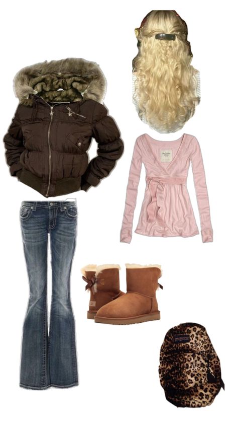 2000s Fashion Fall, Y2k Winter Outfits, 2000s Fashion Inspiration, Coquette 2000s, 2000s Outfit, Outfits 2000s, Y2k Winter, 2000s Outfits, Pink Coquette