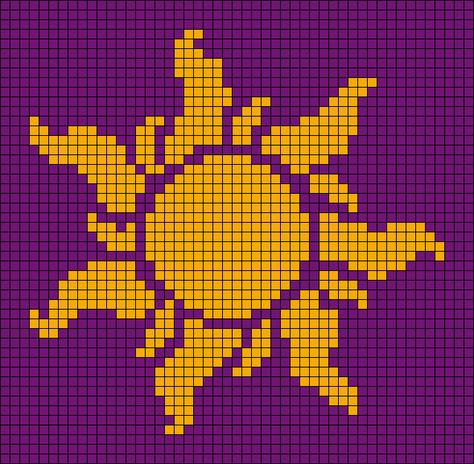 How To Crochet Using A Graph, Embroidery Designs Cross Stitch, Free Crochet Pixel Patterns, Pixel Crochet Tapestry, Simple Crochet Graph Patterns, Tapestry Crochet Beginner Free Pattern, Floral Pixel Pattern, Sun Grid Pattern, Witchy Pixel Art Pattern