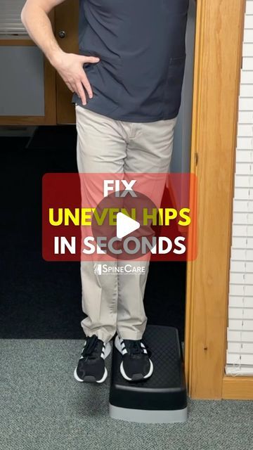 Exercises For Uneven Hips, How To Fix Uneven Hips, How To Realign Hips, Uneven Hips Exercise, Hip Alignment Exercises, Windshield Wiper Exercise, Lateral Pelvic Tilt, Sitting Down Exercises, Exercise Hips