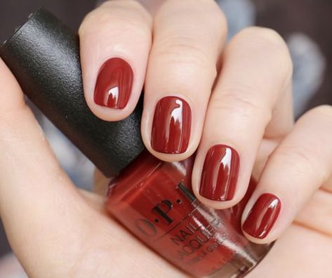 The 5 Best Dark Nail Colors for Fall & Winter — Wellesley and King | Simplified Living for Modern Moms Opi Gel Polish Colors Fall, Nail Colors For 2023, Dark Nail Colors, Nail Colors For Fall, Winter Nail Colors, Opi Nail Polish Colors, Dark Nail, Opi Nail Colors, Pretty Nail Colors