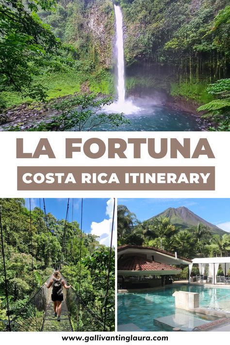 Maximise your trip with this La Fortuna Costa Rica itinerary guide! Experience thrilling activities, relax in hot springs, and savor local cuisine on your next Costa Rica vacation. What to do in costa rica | arenal costa rica | travel costa rica | where to eat in la fortuna | costa rica travel tips | backpacking Costa Rica Costa Rica Backpacking, Travel Costa Rica, Costa Rica Itinerary, Arenal Costa Rica, Fortuna Costa Rica, Costa Rica Travel Guide, San Jose Airport, Things To Do In La, Arenal Volcano