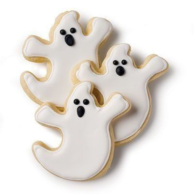 Ghost Cookies Decorated, Halloween Baking Recipes, Halloween Sugar Cookies Decorated, Postres Halloween, Halloween Cookies Decorated, Halloween Sugar Cookies, Ghost Cookies, Halloween Baking, Fall Cookies