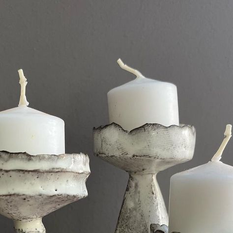 Sunshine Cobb on Instagram: "Votive candle sticks- new batch listed on the website!" Ceramic Candles, Ceramic Candle Sticks, Handbuilding Pottery Ideas Candle Holders, Candle Sticks, Candle Holders Ceramic Handmade Pottery, Handbuilt Candle Holders, Ceramic Candle Sticks Pottery, Ceramic Candle Stick, Candle Pot