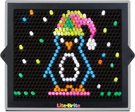 Lite Brite Ultimate Value Retro Toy, Bigger and Brighter Screen, More Pegs and Templates, Storage Pouch, Gift for Girls and Boys, Ages 4+ (Amazon Exclusive) Lite Brite Designs, Lite Bright, Lite Brite, Nostalgic Toys, Activity Toys, Gift For Girls, Retro Toys, Fun At Work, Creative Activities