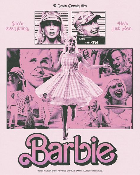 Barbie Poster, Aesthetic Barbie, 2023 Barbie, Barbie 2023, Printable Wall Collage, Charmmy Kitty, Dorm Posters, Movie Poster Wall, Better Late Than Never