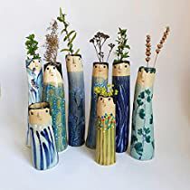 Garden Pottery Ideas, Ceramics Display, Clay Slab Ideas, Ceramic Clay Art, Useful Gift Ideas, Spring Living Room Decor, Boho Vase, Colorful Living Room, Modern Boho Decor