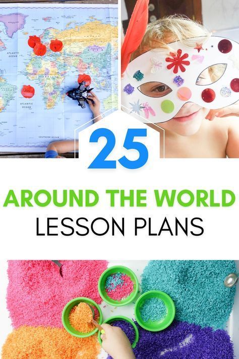 Around The World Preschool, Around The World Crafts For Kids, Lesson Plans For Preschool, Around The World Games, Travel Theme Classroom, Around The World Theme, Lesson Plan Book, Toddler Lessons, Lesson Plans For Toddlers