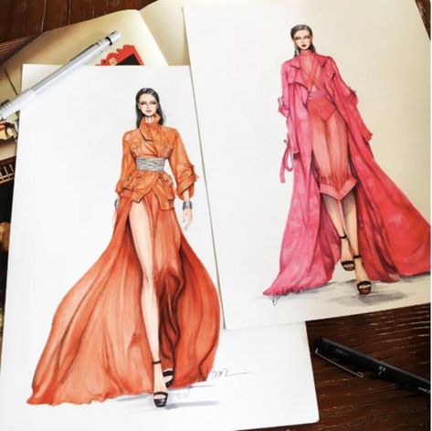 Quince ilustradores de moda que no te puedes perder - L'Officiel España Thrift Flip Fashion, Illustrator Fashion, Draw Illustration, Fashion Illustration Dresses, Fashion Project, Fashion Illustrator, Fashion Design Sketches, Illustration Girl, Sketch Drawing