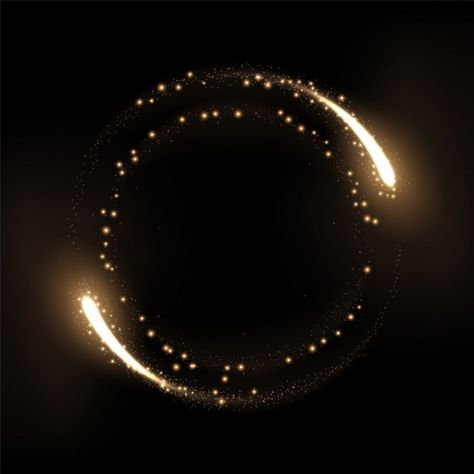 Round gold glow rings with sparks Premiu... | Premium Vector #Freepik #vector #background #banner #abstract-background #frame Vector Background Graphics, Wallpaper Glitter, Black And Gold Aesthetic, Gold Glow, Dark Background Wallpaper, Photoshop Digital Background, Texture Graphic Design, Black Background Wallpaper, Gold Aesthetic