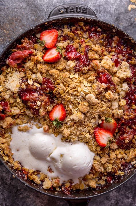 Baker By Nature Recipes, Strawberry Crisp Recipe, Blueberry Crisp Recipe, Nature Recipes, Oatmeal Crisp, Strawberry Crisp, Baker By Nature, Blueberry Crisp, Fruit Recipe