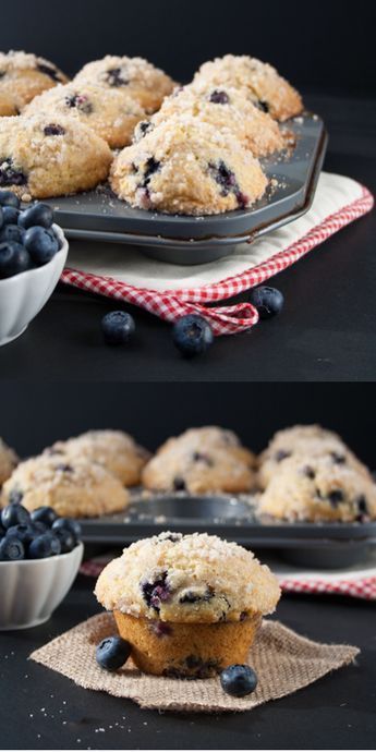 Blueberry Muffins With Crumble Topping, Saturday Baking, Moist Blueberry Muffins, Blueberry Recipe, Bakery Shops, Bakery Style Blueberry Muffins, Blueberry Streusel Muffins, Bakery Breakfast, Blueberry Streusel