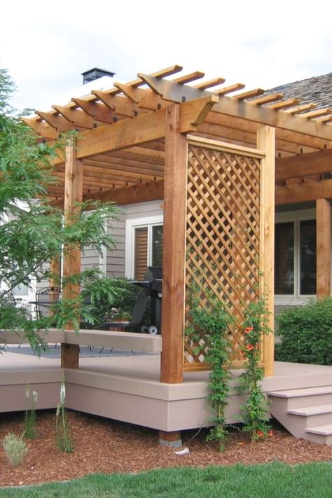 Pergola Diy, Building A Pergola, Metal Pergola, Wood Pergola, Pergola Attached To House, Pergola Garden, Pergola Design, Garden Arbor, Pergola Canopy