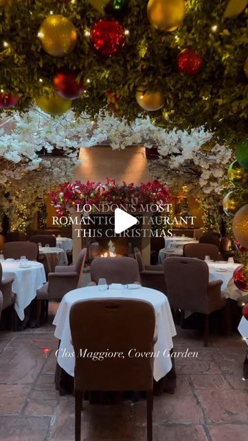 Andrea Di Filippo on Instagram: "A must restaurant to save for a romantic festive date night this Christmas 🎄✨ have you been to @clos_maggiore in Covent Garden yet? 🥂 #christmas #christmasinlondon #prettylittlelondon 

Christmas in London | Christmas restaurants London | Covent Garden | Where to eat in London | Romantic restaurant in London | Restaurants in Covent Garden" Restaurants London, Eat In London, Christmas In London, Restaurant In London, Covent Garden London, London Trip, Romantic Restaurant, London Christmas, London Restaurants