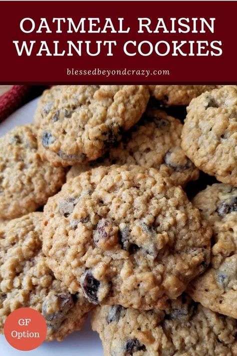 Oatmeal Raisin Walnut Cookies, Raisin Walnut Cookies, Easy Oatmeal Raisin Cookies, Vanishing Oatmeal Raisin Cookies, Cinnamon Oatmeal Cookies, Cookie Recipes Oatmeal Raisin, Oatmeal Raisin Cookies Chewy, Easy Oatmeal, Cinnamon Oatmeal