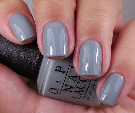 OPI Cement the Deal. Gray Nail Polish, Nail Ballerina, Grey Gel Nails, Manicure Shellac, Gel Manicure Colors, Nail Polish Opi, Gray Nail, Shellac Nail Polish, Spirit Fingers