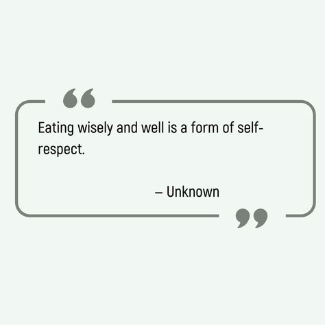 💖 "Eating wisely and well is a form of self-respect." — Unknown 🌱 Nourishing your body with wholesome, balanced meals is a beautiful way to show yourself love and care. Choose foods that fuel your body and mind, and savor each bite mindfully. Prioritize quality nutrition to boost your energy and well-being. Treat yourself like the amazing person you are—inside and out! 🌟 #HealthyEating #NourishYourself #SelfCare #MindfulEating #NutritionMatters #FoodForThought #EatWellLiveWell #WholeFoods... Balanced Meals, Mindful Eating, Self Respect, Living Well, Be A Better Person, Eating Well, Food For Thought, Self Care, Self Love