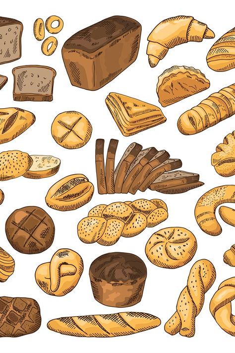 #bread #food #bakery #fresh #colored #snack #assortment #baking #croissant #pastry Croissant Pastry, Types Of Pastry, Salami And Cheese, Bakery Foods, Food Bakery, Studying Food, Bread Art, Swirled Bread, Bread Food