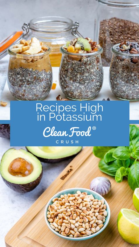 High Potassium Recipes Meals, Potassium Rich Recipes, High Potassium Meals, Potassium Rich Foods Recipes, High Potassium Recipes, Cleanfoodcrush Recipes, Potassium Recipes, High Blood Pressure Diet Meals, High Potassium Foods