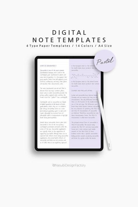 Digital Note Template, Study Guide Template, Minimalist Notebook, Note Templates, Study Techniques, Day Planner Design, Budget Organization, College Planner, Notes Template