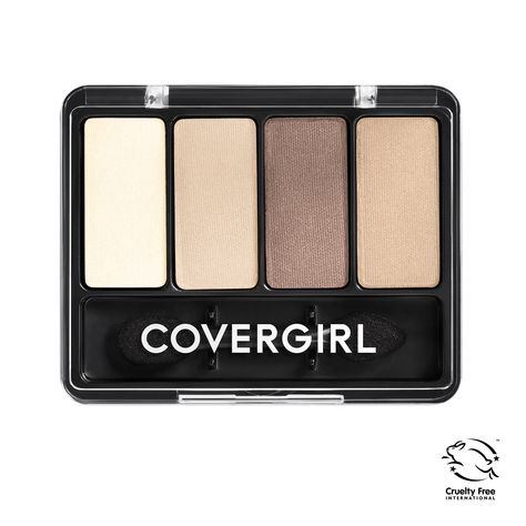 Tomorrow Buy COVERGIRL Eye Enhancers 4-Kit Eyeshadow, 280 Natural Nudes, 0.19 oz, Eyeshadow Palette, Nude Eyeshadow Palette, Silky Sheer Formula, Double-Ended Applicator, Cruelty-Free at Walmart.com