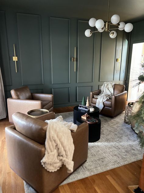 Moody Paint Colors for Your Living Room - Full Hearted Home Dark Moody Living Room Paint Colors, Homburg Gray Coordinating Colors, Tarragon Sherwin Williams, Olympic Range Sherwin Williams, Bar Paint Colors, Berry Living Room, Dark Moody Living Room, Moody Paint Colors, Moody Paint