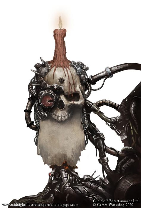 Servo Skull, Poetry Time, Word Bearers, Skull Reference, Warhammer Figures, 40k Artwork, Warhammer 40k Art, Gallery Artwork, Skull Artwork