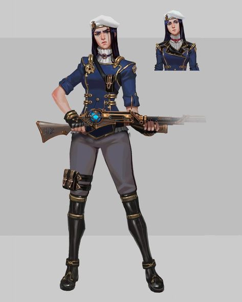 Arcane Concept Art, Caitlyn Kirraman, Caitlyn Kiramman, Last Stand, League Of Legends, Amazing Art, Album Covers, Concept Art, Sci Fi