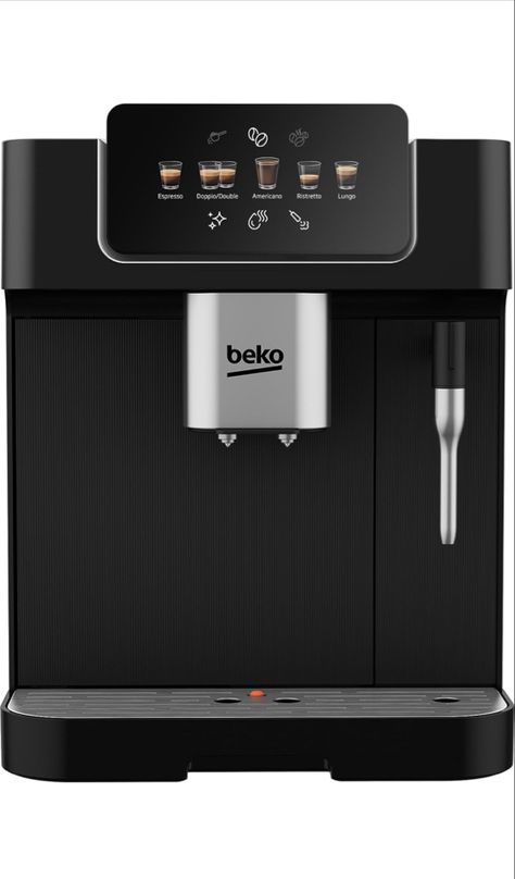 The pin features a visually appealing image of the Beko CaffeExperto Bean to Cup Coffee Machine in black. The color touch screen display is prominently displayed, showcasing the machine's modern and sleek design. The 2L capacity and 19 bar pressure are highlighted, along with the presence of 2 coffee nozzles and a milk frother. The pin captures the essence of this coffee machine, making it an eye-catching addition to any coffee lover's collection. Touchscreen Design, Coffee Espresso Machine, Touch Screen Design, Commercial Coffee Machines, Coffee Christmas, Amazon Coffee, Coffee Espresso, Coffee Machines, Milk Frother