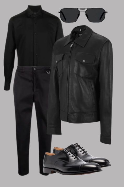 Master the essence of smart casual style with Prime Leather Shop. Our collection includes button-downs, dress pants, straight linen pants, formal shoes, and leather jackets, ideal for creating a relaxed yet sophisticated look. #leatherjackets #leather #jackets #fashion #accessories #designer #luxury #ootd #outfit #aesthetic Business Casual Looks, Pants Outfit Men, Smart Casual Men, Jackets Fashion, Smart Casual Style, Outfit Aesthetic, Leather Shops, Mens Casual Outfits, Formal Shoes