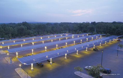 Solaire's Parking Canopies, a Cool parking lot Solar Parking, Carport Designs, Solar Energy Panels, Best Solar Panels, Passive Solar, Solar House, Solar Technology, Solar Installation, Solar Energy System