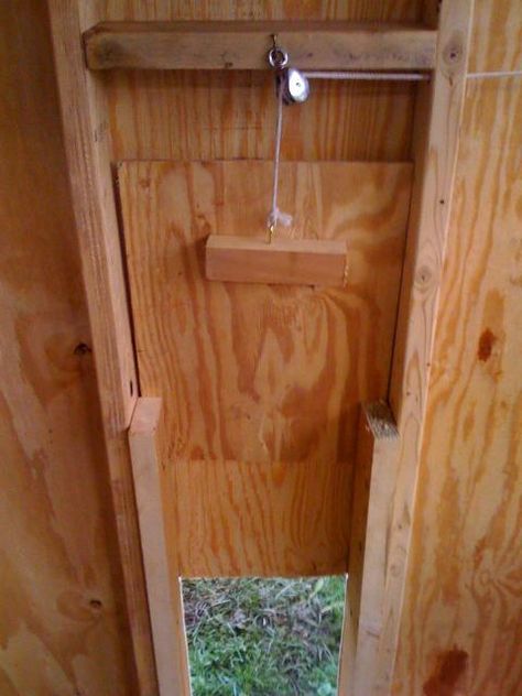 Chicken Coop Door, Urban Chicken Farming, Coop Door, Portable Chicken Coop, Urban Chickens, Coop Design, Best Chicken Coop, Chicken Coop Designs, Coop Plans