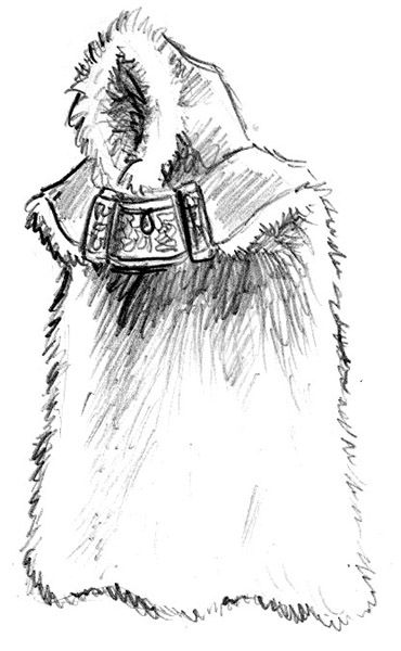 Doga often wears fuzzy hoods with his fur cloaks. Then again... so do most Golborei. Fur Cloak, How To Draw Fur, Viking Costume, Clip Art Library, Black And White Tree, Clipart Black And White, White Fur, Drawing Clothes, Character Outfits