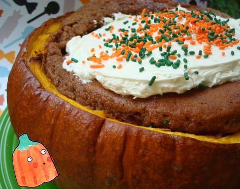 What happens when you bake a cake in something unexpected? Like a pumpkin? Tangerine Marmalade Recipes, Inside Of A Pumpkin, Buttermilk Ice Cream, Stuffed Pumpkin, Marmalade Recipe, Cream Cheese Buttercream, Oil Cake, Olive Oil Cake, Serious Eats