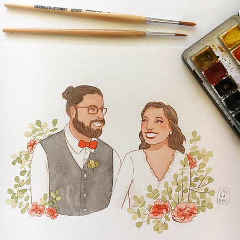 Portrait Wedding Invitations, Family Portrait Painting, Animal Caricature, Custom Portrait Painting, Family Painting, Family Cartoon, Photo To Cartoon, Cartoon Painting, Family Illustration