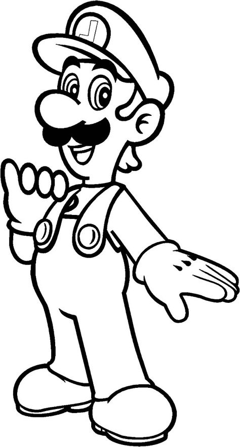 Luigi Coloring Pages, Mario Coloring, Super Mario Coloring Pages, Mario E Luigi, Super Mario And Luigi, Mario Coloring Pages, Boy Coloring, Online Coloring Pages, Cartoon Coloring Pages