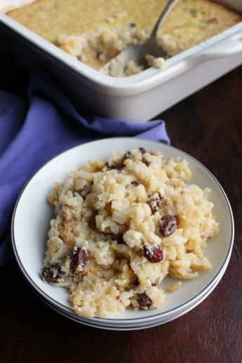 Best Rice Pudding Recipe, Mexican Rice Pudding, Oven Baked Rice, Easy Rice Pudding, Brown Rice Pudding, Old Fashioned Rice Pudding, Baked Rice Pudding, Rice Pudding Recipes, Rice Pudding Recipe