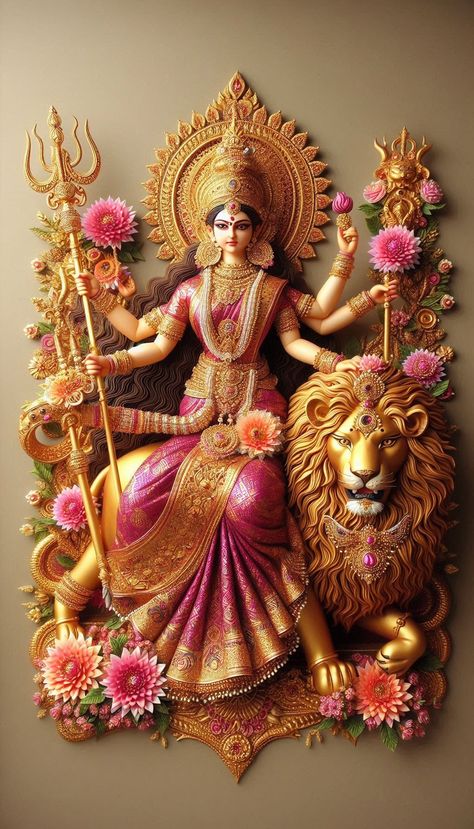 Durga Goddess Beautiful, Durga Maa Wallpaper, Hey Ram, Indian Flag Photos, Hanuman Images Hd, Durga Mata, Durga Ji, Durga Picture, Lucky Wallpaper