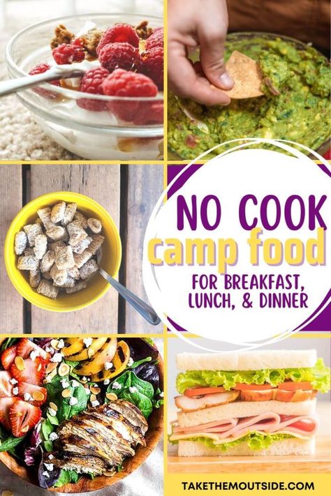 Camping Trip Food, Easy Camping Snacks, Easy Camping Food Ideas, Easy Camping Food, Camping Meals For Kids, Easy Camping Breakfast, Camping Food Ideas, Camping Food Make Ahead, Camping Lunches