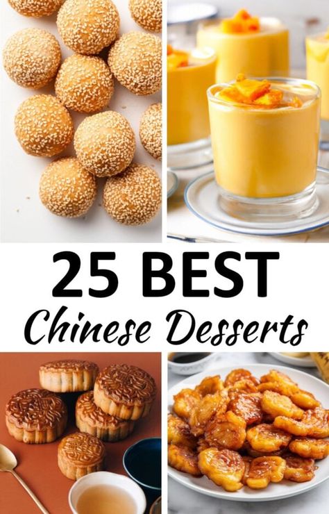 chinese desserts pin Asian Desserts Vegan, Asian Party Desserts, Chinese Tea Party Ideas, Asian Chocolate Dessert, Traditional Asian Desserts, Chinese Dessert Recipe Traditional, Chinese Sweets Recipes, Asian Tea Party Food, Chinese Deserts Sweets