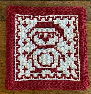 Mosaic Crochet Potholder Patterns Free, Mosaic Crochet Mug Rug Patterns Free, Mosaic Crochet Christmas Patterns, Mosaic Crochet Christmas Patterns Free, Overlay Mosaic Crochet Patterns Free, Christmas Mosaic Crochet, Mosaic Crochet Patterns Free Charts, Crochet Mosiac, Interlock Crochet